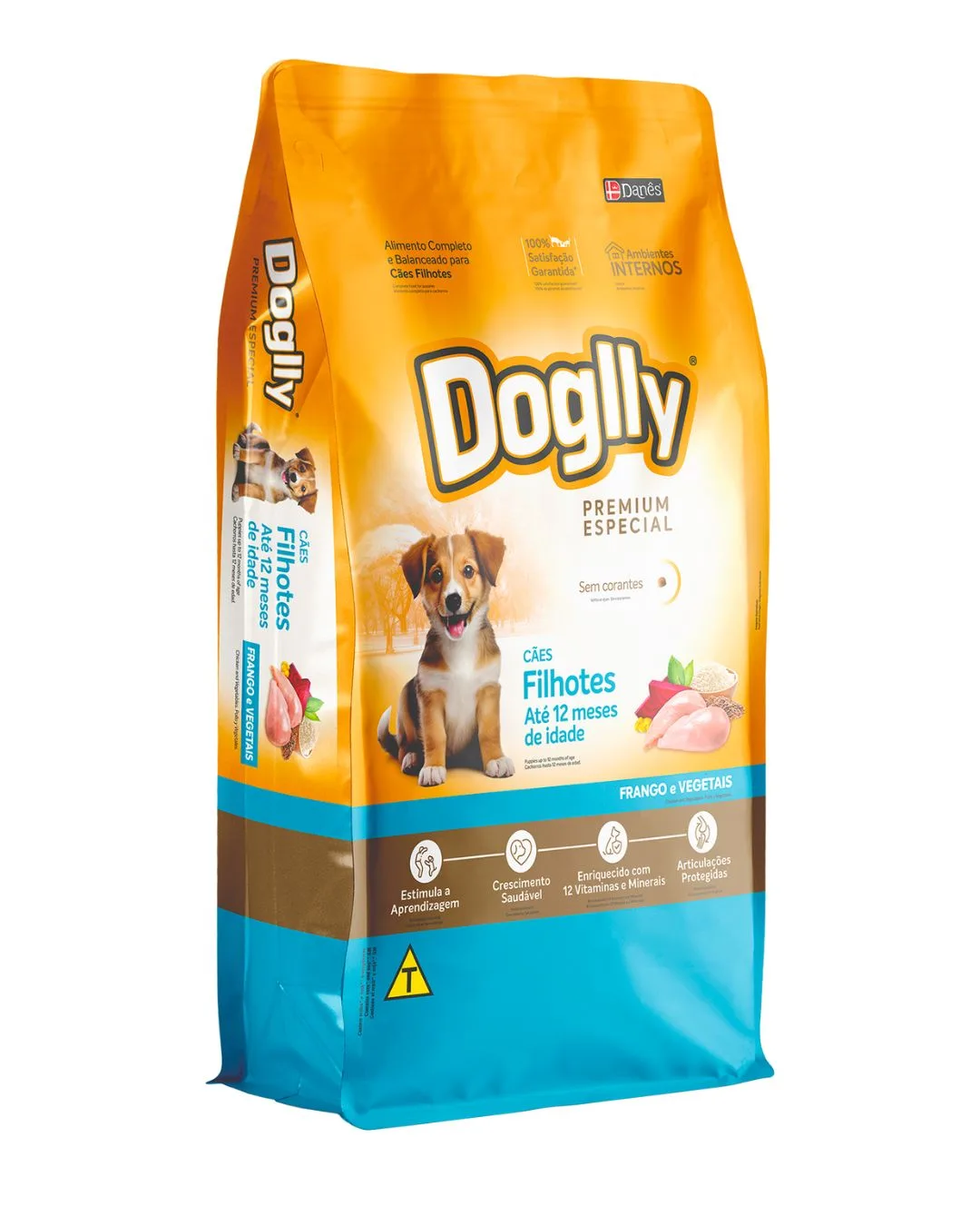 Doglly Premium Especial – Cães Filhotes Frango e Vegetais